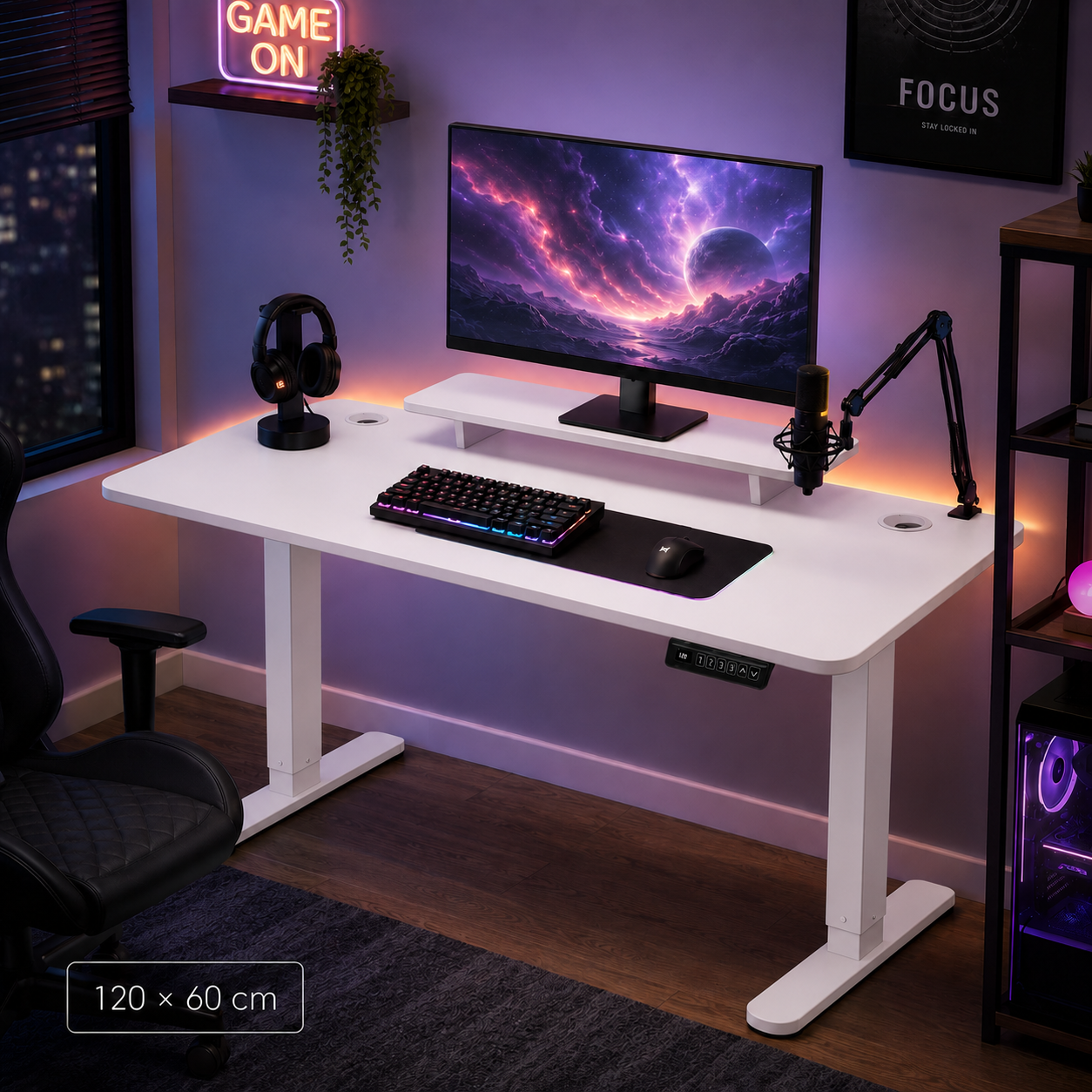Bureau Assis Debout LevoraDesk - Blanc